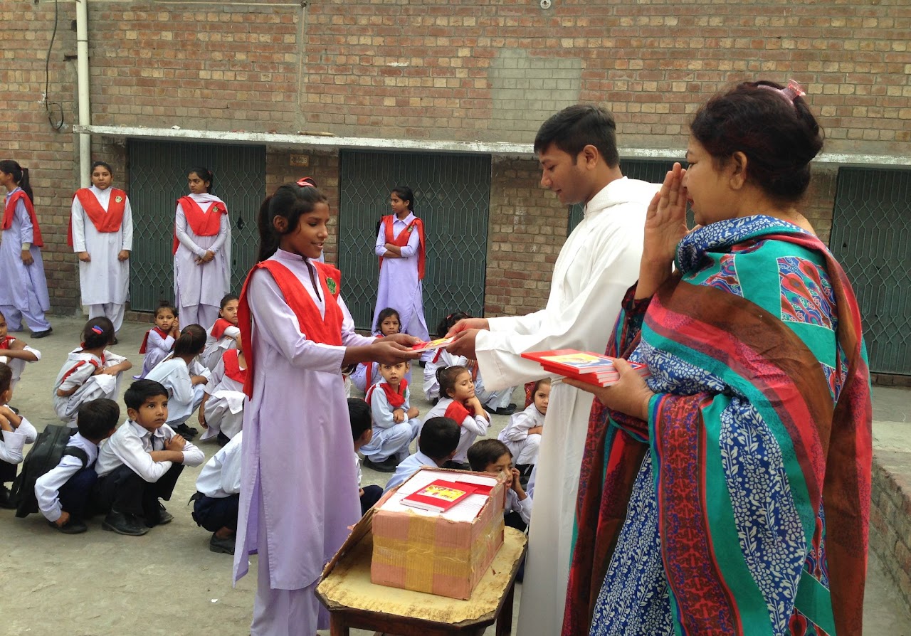 Bible distribution to schoolchildren
