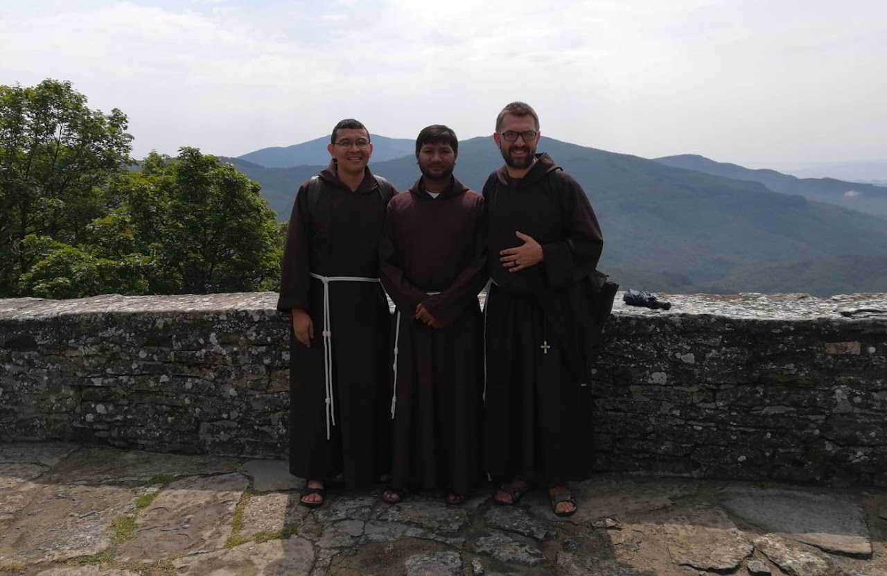 Friars at Mount La Verna, Italy